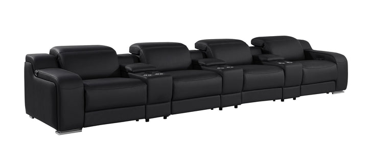 1116 - 7-Piece Modular Power Reclining Sofa In With 4 Power Recliners &amp; Power Headrests