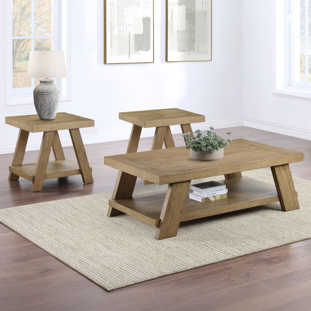 Orinda - 3 Piece Table Set - Brown