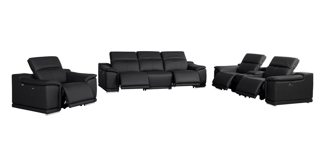 9762 - 7-Piece Modular Power Reclining Sofa, Loveseat And Chair Set With 5 Power Recliners In