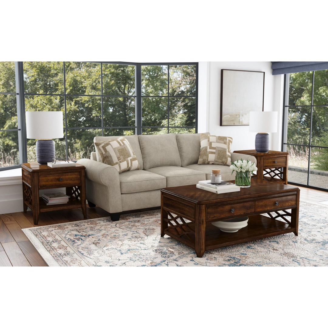 Phillipe - 3 Piece Occasional Table Set (Coffee Table &amp; Two End Table) - Cherry