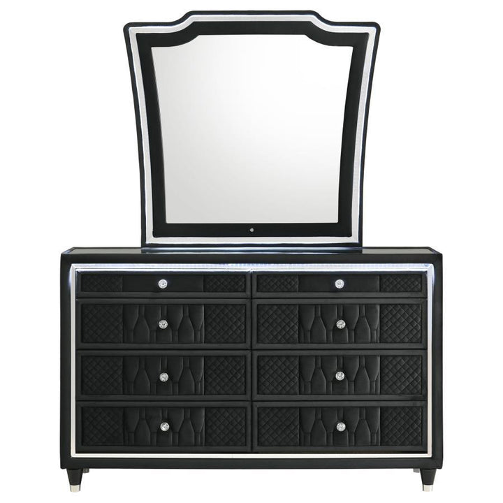 Lorient - 8-Drawer LED Bedroom Dresser Cabinet