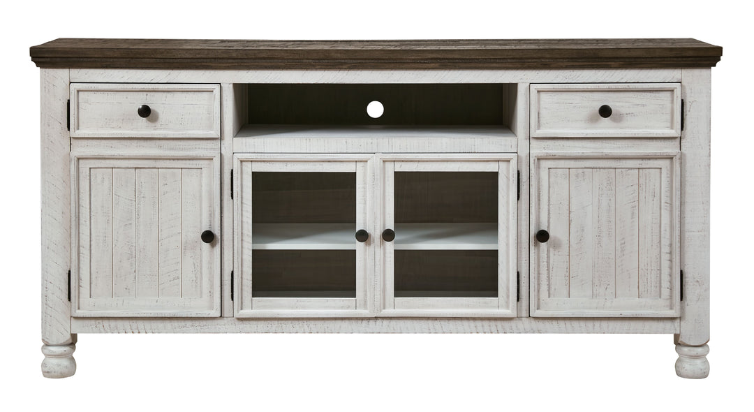 Havalance - Brown / Beige - Extra Large TV Stand - 4 Doors