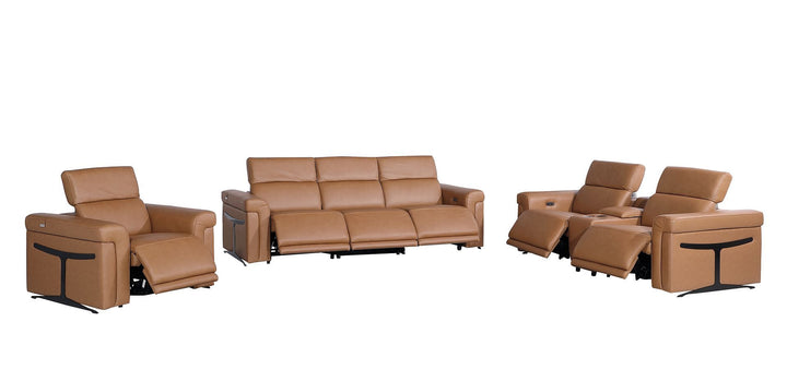 1126 - 7-Piece Modular Power Reclining Sofa, Loveseat &amp; Chair Set In With 6 Power Recliners &amp; Power Headrests