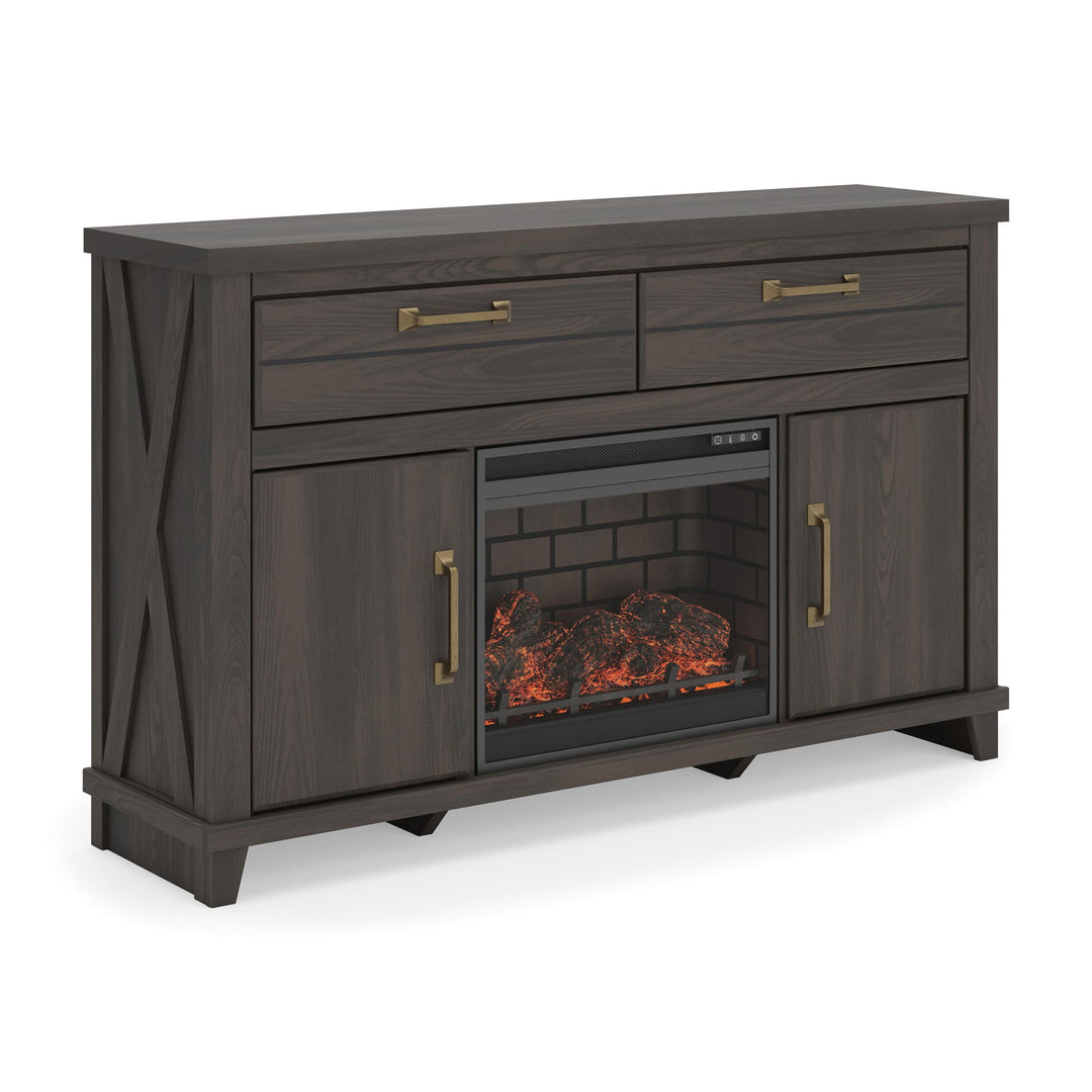 Brazen Valley - TV Stand With Fireplace Option