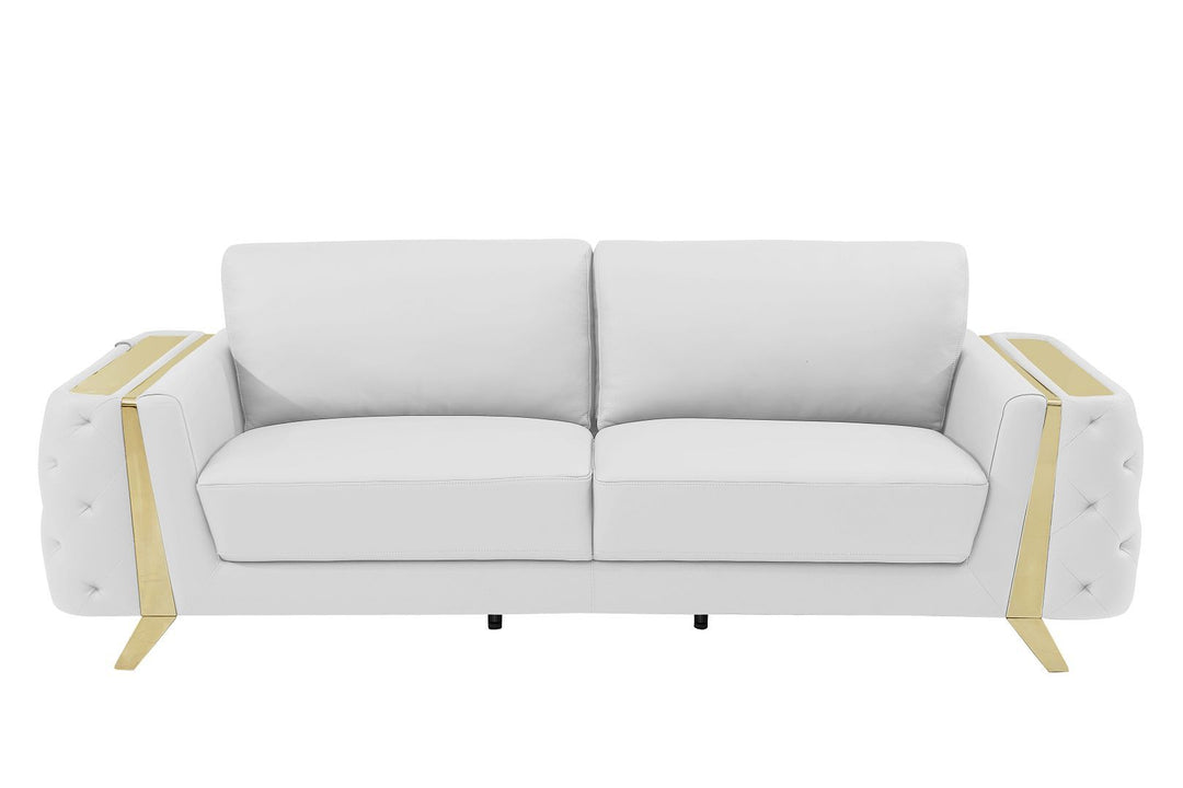1050 - 3-Piece Sofa Set - White