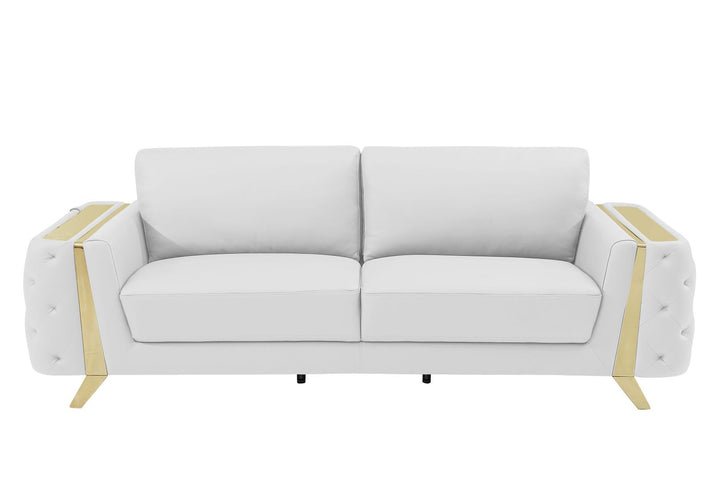 1050 - 3-Piece Sofa Set - White