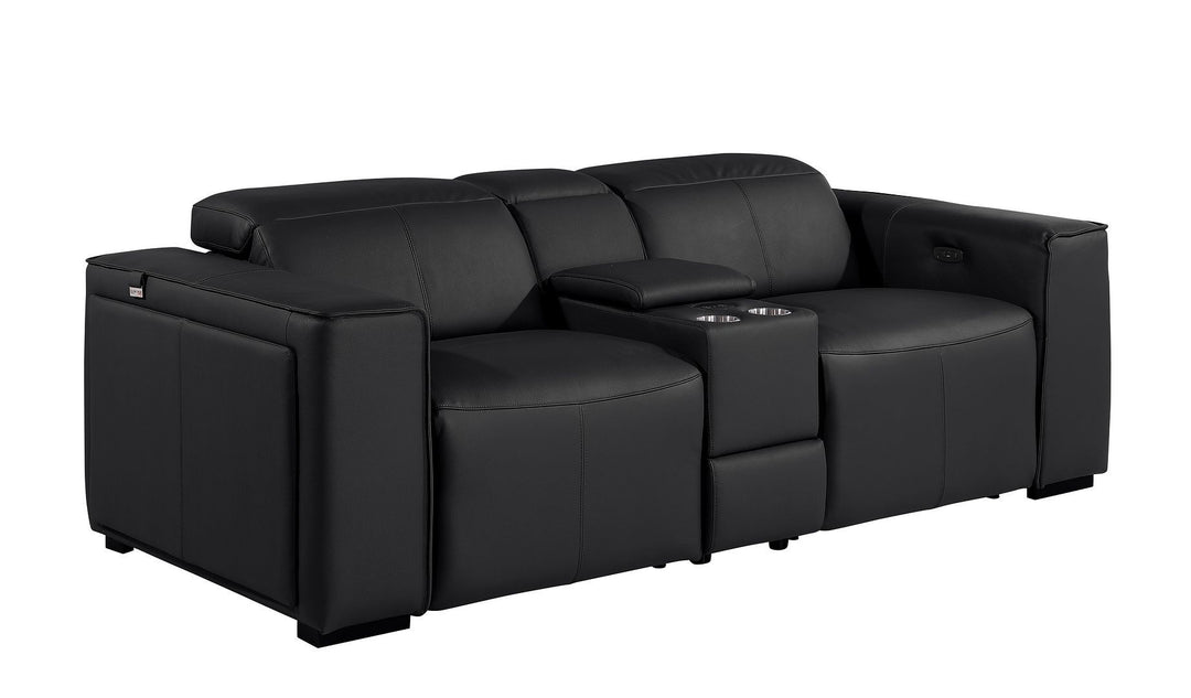 1224 - 3-Piece Modular Power Reclining Loveseat In With 2 Power Recliners &amp; Power Headrests
