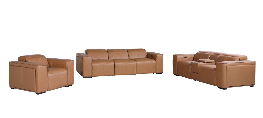 1224 - 7-Piece Modular Power Reclining Sofa, Loveseat &amp; Chair Set In With 6 Power Recliners &amp; Power Headrests
