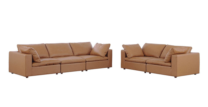 1100 - 2-Piece Sofa Set (Top-Grain Italian Leather)