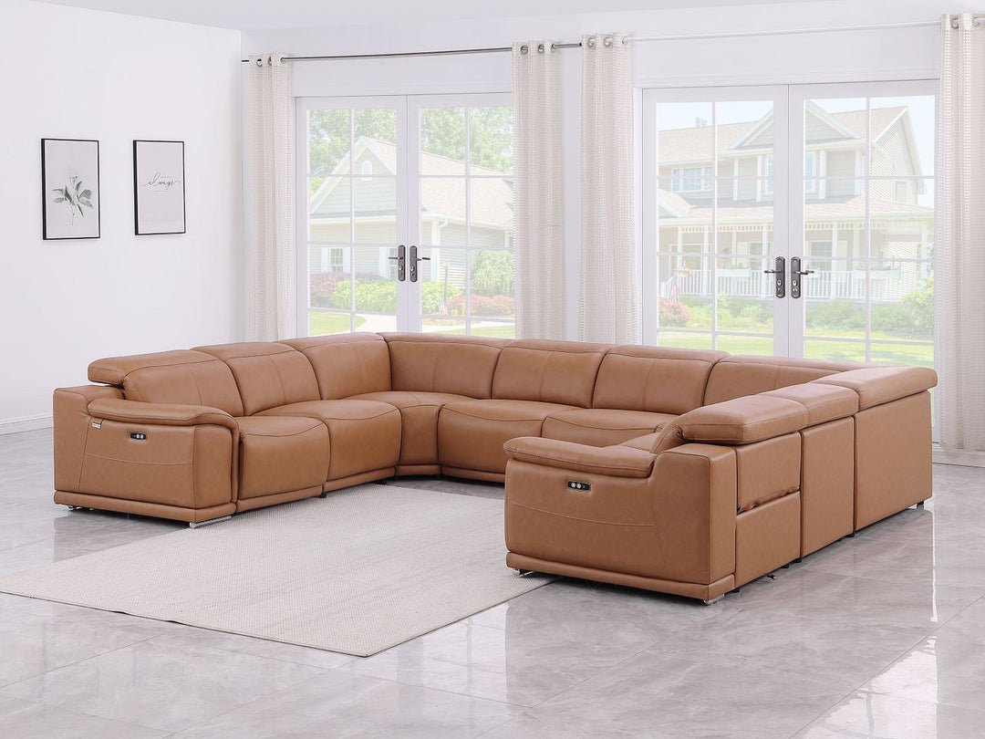 9762 - 8-Piece U-Shaped Sectional Sofa With 4 Power Recliners