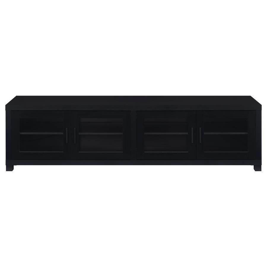 Jupiter - 4 Door Engineered Wood TV Stand - Black