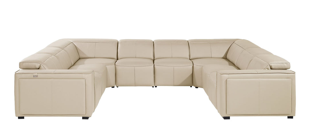 1224 - 8-Piece U-Shaped Sectional Sofa In With 4 Power Recliners &amp; Power Headrests