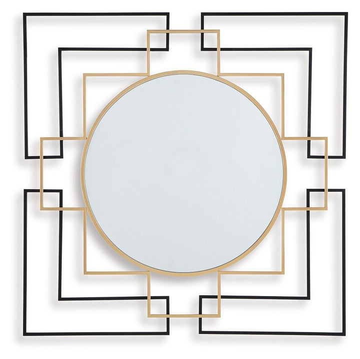 Oceanal - Black / Gold Finish - Accent Mirror