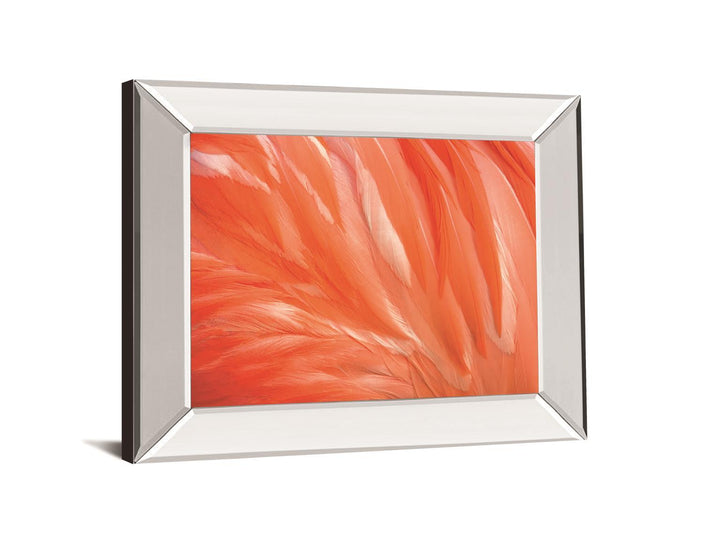 Danza De La Pluna By Ortegam X. Mirrored Frame - Red