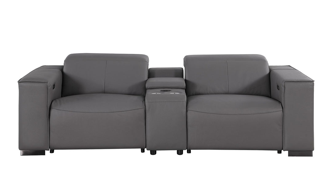 1208 - Dual Power Reclining Console Loveseat