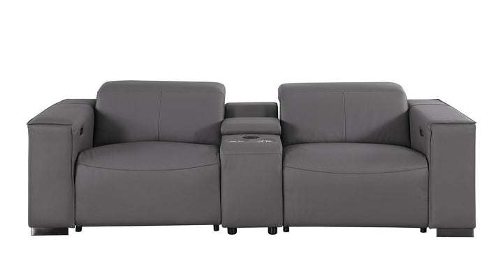 1208 - Dual Power Reclining Console Loveseat