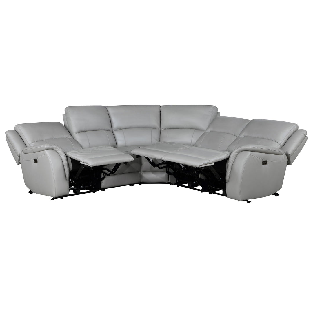Alexandria - Leather Power Sectional