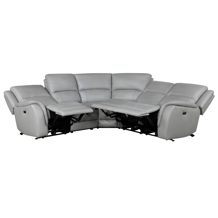 Alexandria - Leather Power Sectional