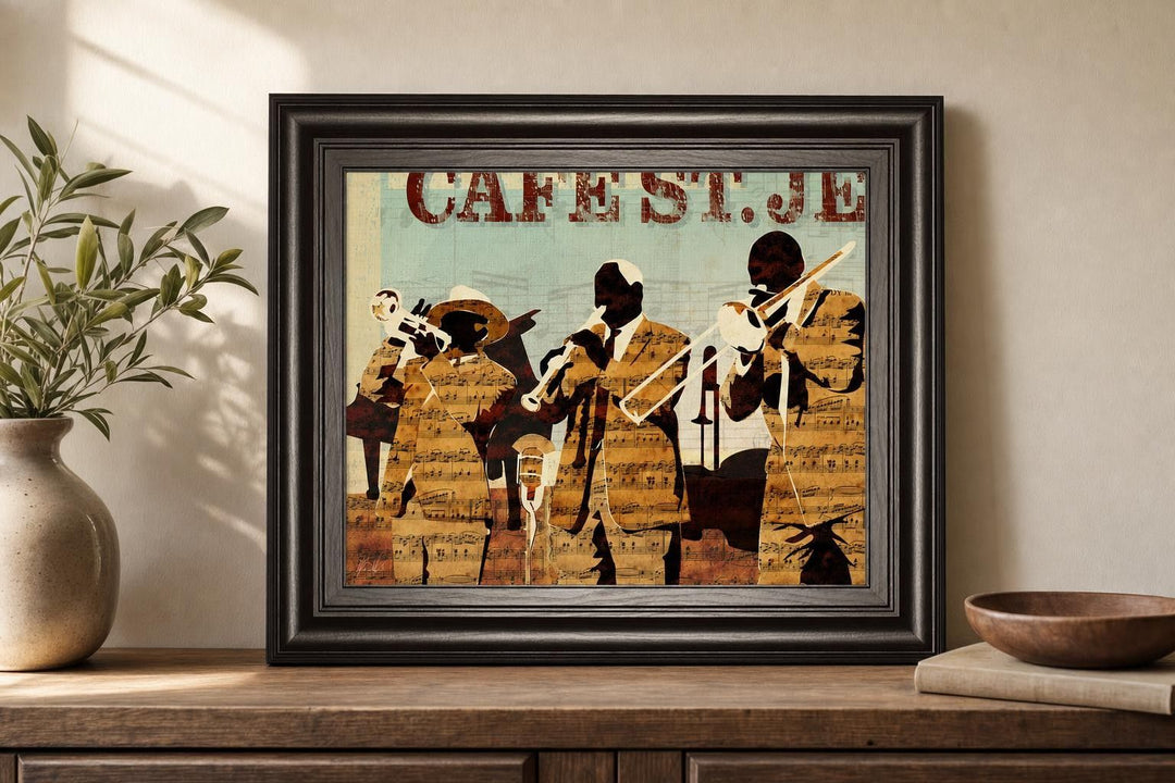 22x26 Cafe St. Jean By Kyle Mosher - Light Brown