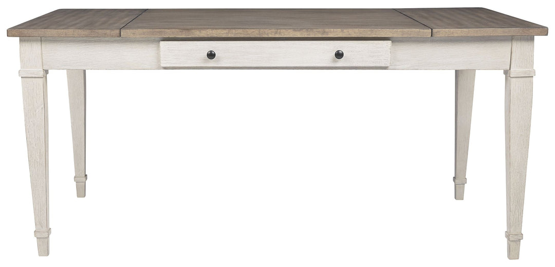 Skempton - White - Rect Drm Table W/Storage