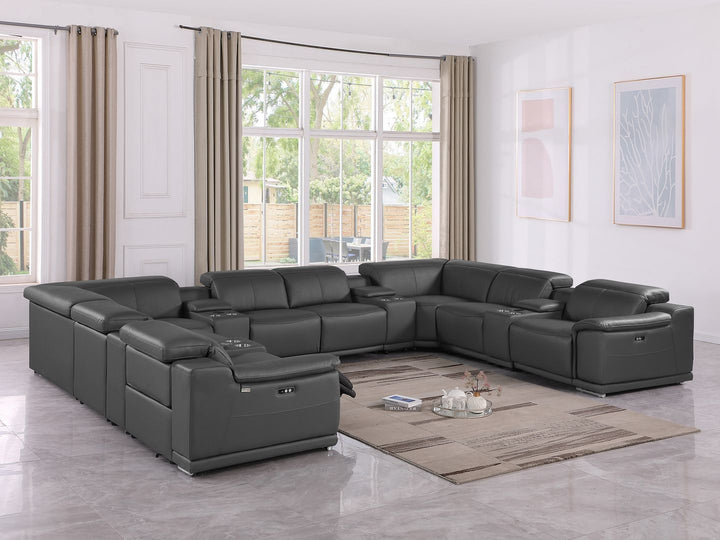9762 - 12-Piece U-Shaped Sectional Sofa With 4 Power Recliners