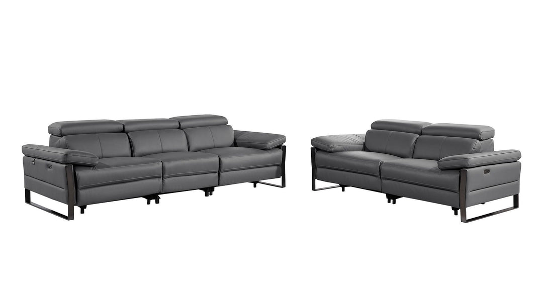 1246 - Modular Power Dual Reclining Sofa And Loveseat Set With Power Headrests