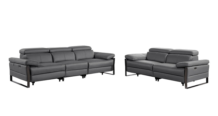 1246 - Modular Power Dual Reclining Sofa And Loveseat Set With Power Headrests