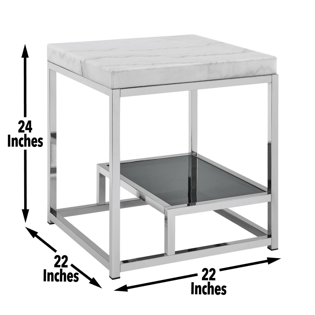 Aston - 3 Pieces Occasional Table Set - White