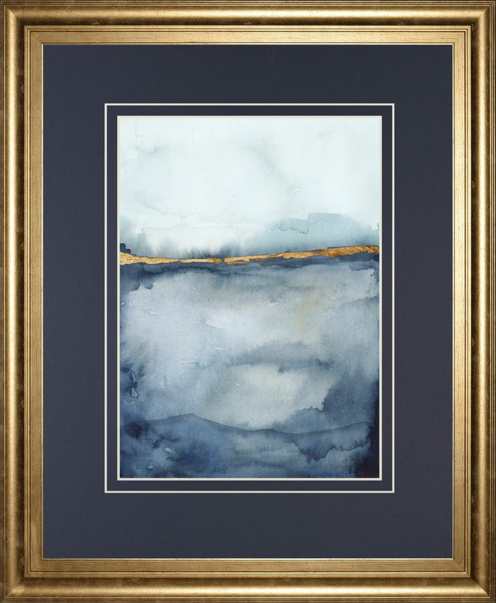34x40 Coastal Horizon II By Victoria Borges - Blue