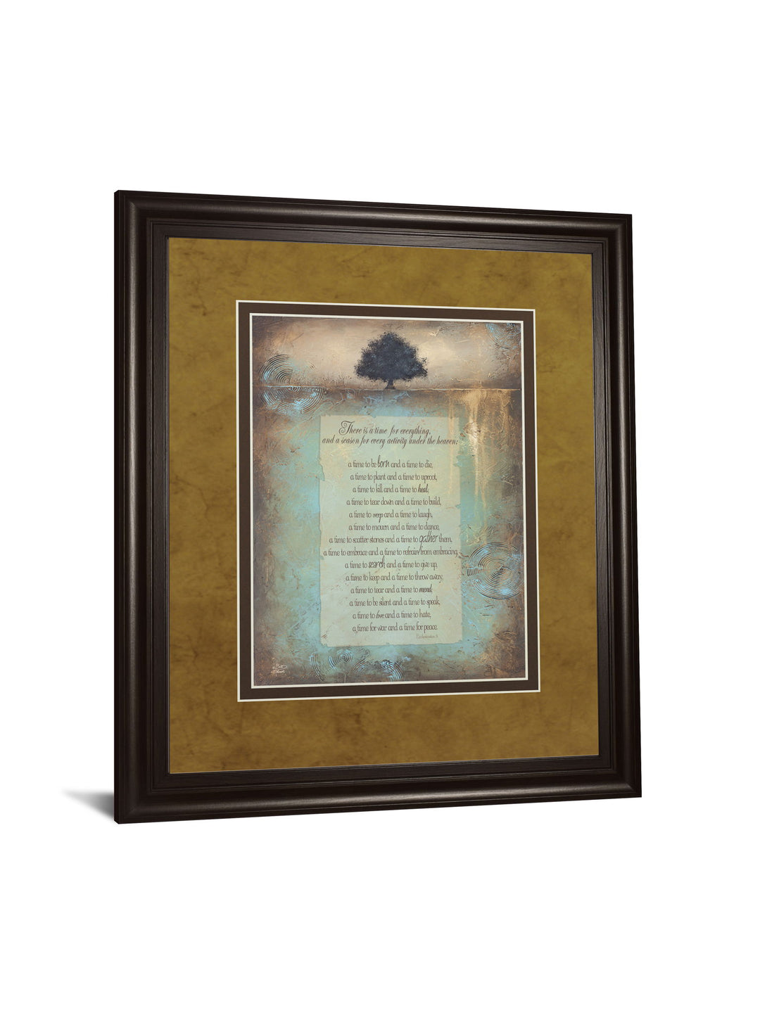 Time For Everything By Brit Hallowell - Framed Print Wall Art - Light Brown