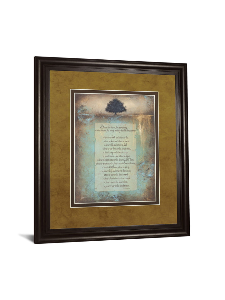 Time For Everything By Brit Hallowell - Framed Print Wall Art - Light Brown