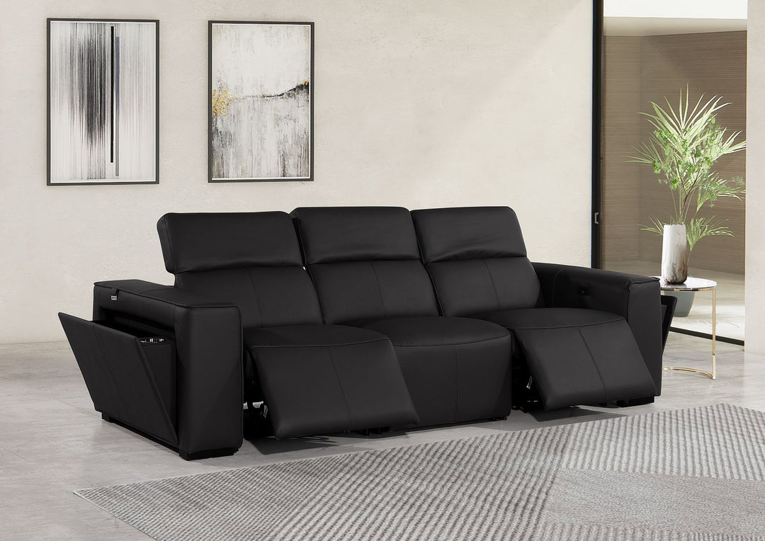 1224 - 3-Piece Modular Power Reclining Sofa In With 2 Power Recliners &amp; Power Headrests