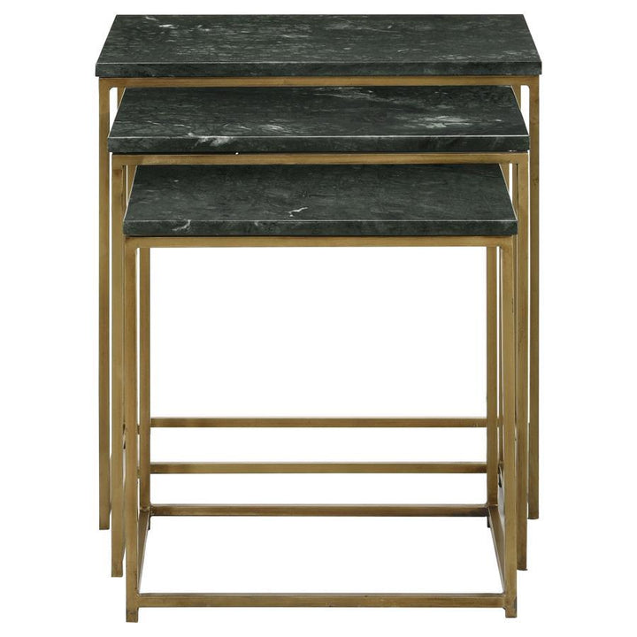 Medora - Marble Top Nesting Table Set