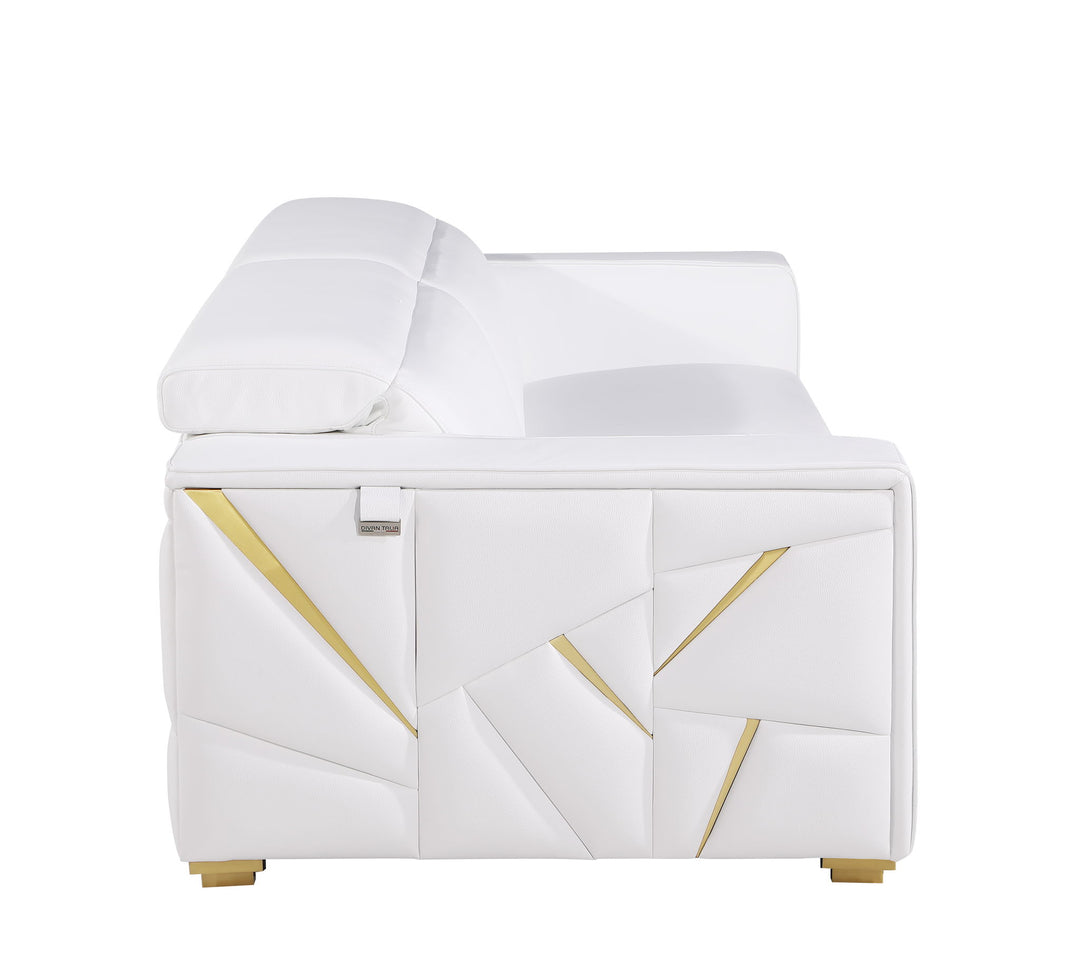 1120 - Top Grain Italian Leather Living Room Set