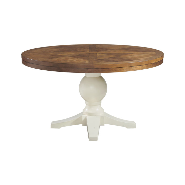 Park Creek - Round Standard Height Dining Table - Cottage White Finish