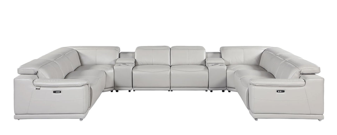 9762 - 10-Piece U-Shaped Sectional Sofa With 4 Power Recliners
