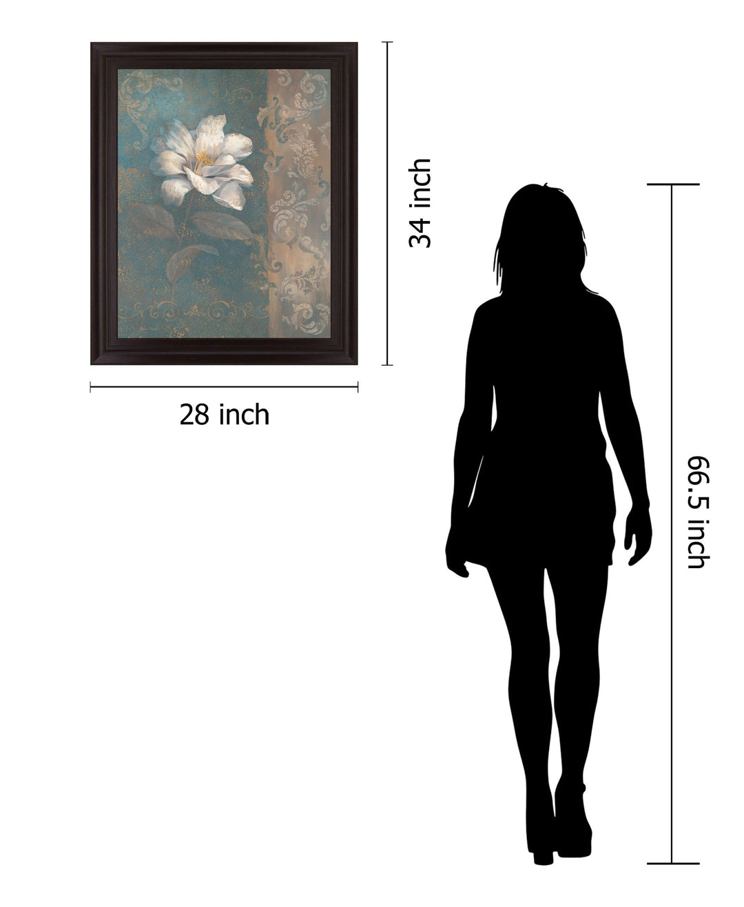 Opaline Majesty - 28" x 34" Framed Wall Art