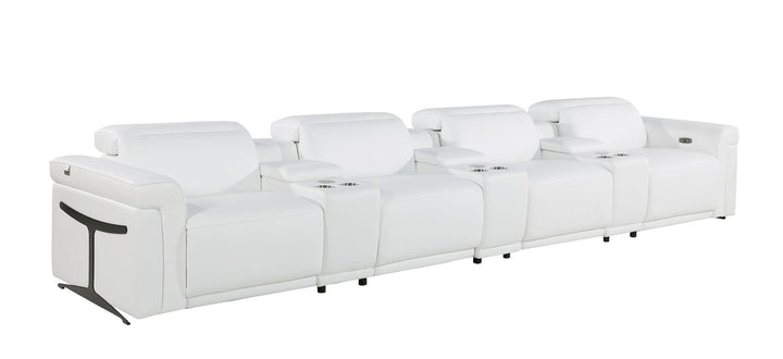 1126 - 7-Piece Modular Power Reclining Sofa In With 4 Power Recliners &amp; Power Headrests