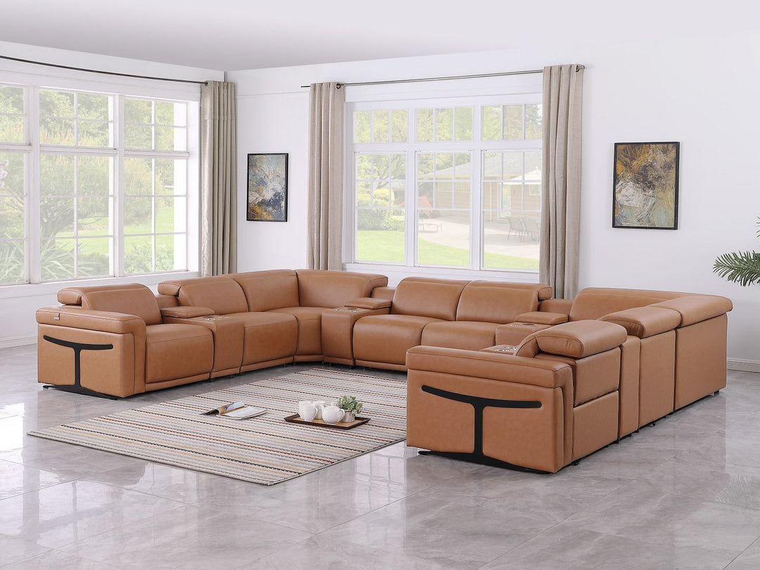 1126 - 12-Piece U-Shaped Sectional Sofa In With 4 Power Recliners & Power Headrests