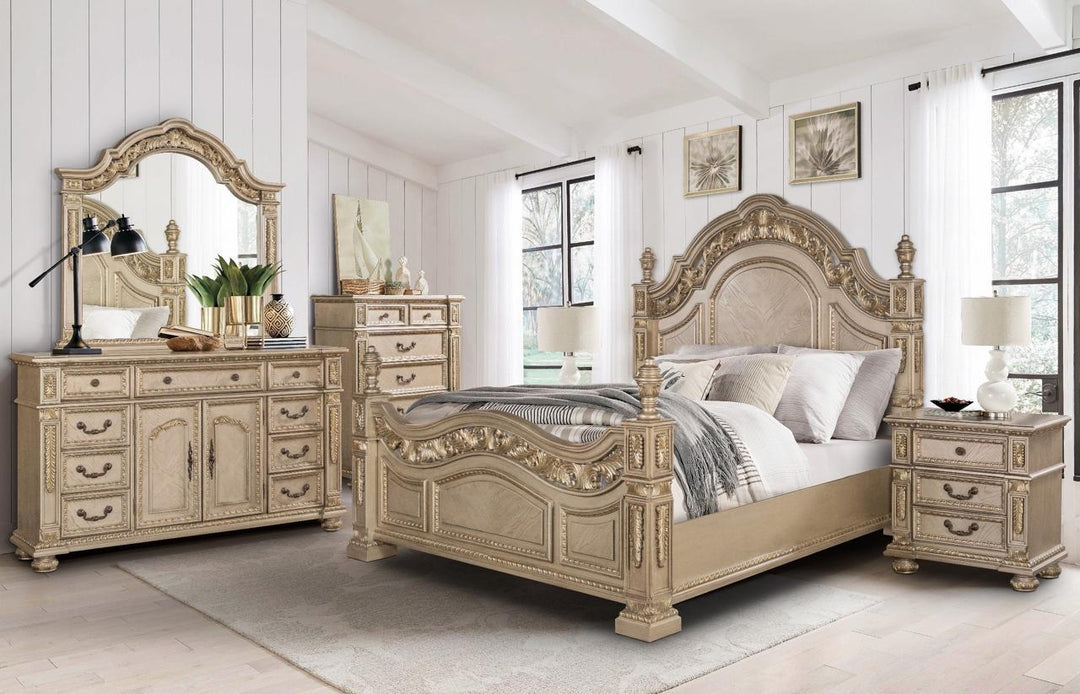 Carolina - Nightstand - Gold