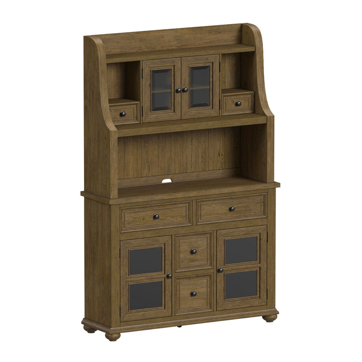 Heritage &amp; Home - Buffet And Hutch - Oak Brown