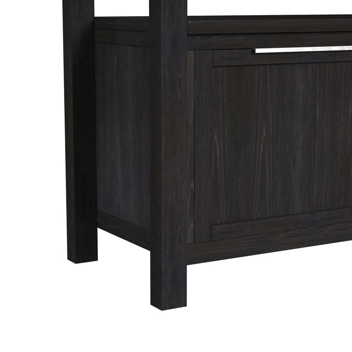Transcend - Counter Table With Leaf - Charcoal