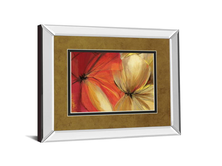 Sharing The Spotlight By Alison Pearce - Mirror Framed Print Wall Art - Red