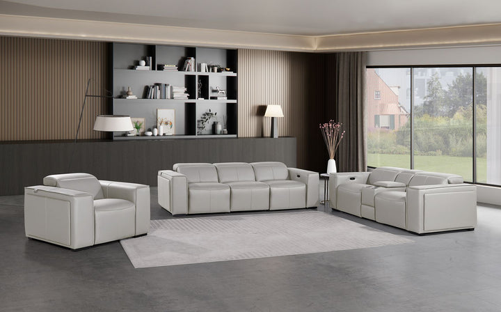 1224 - 7-Piece Modular Power Reclining Sofa, Loveseat & Chair Set In With 5 Power Recliners & Power Headrests