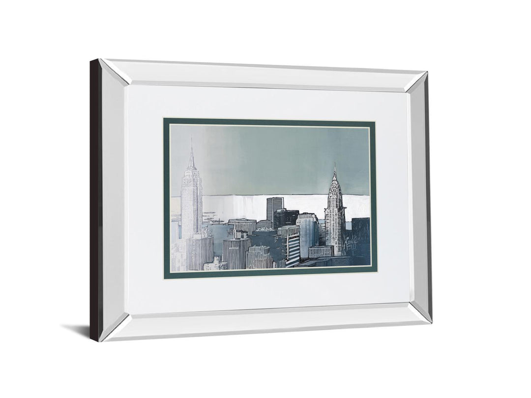 Chrysler And Empire State Spain By Farre` J. Mirrored Frame - Dark Gray