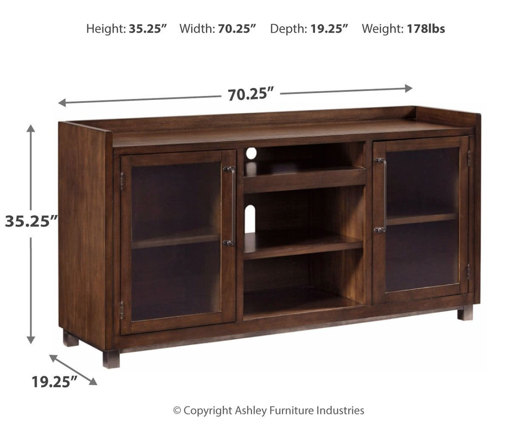 Starmore - Brown - XL TV Stand W/Fireplace Option