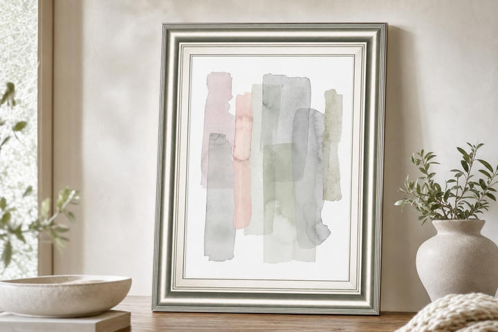 22x26 Sorbet Falls II By Grace Popp - Silver