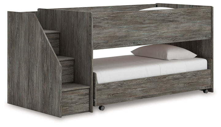Frandern - Gray - Twin Over Twin Loft Bed
