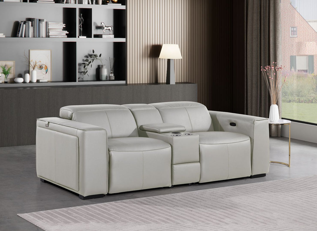 1224 - 3-Piece Modular Power Reclining Loveseat In With 2 Power Recliners &amp; Power Headrests