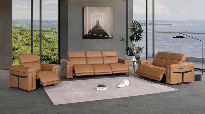 1126 - 6-Piece Modular Power Reclining Sofa, Loveseat &amp; Chair Set In With 6 Power Recliners &amp; Power Headrests